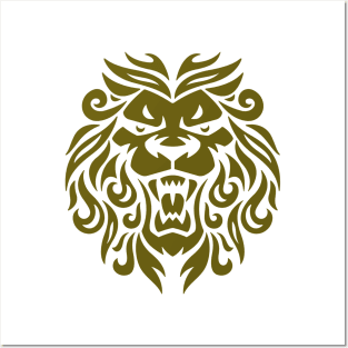 African Lion Inspired Posters and Art